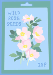 Wild Rose Seeds card design