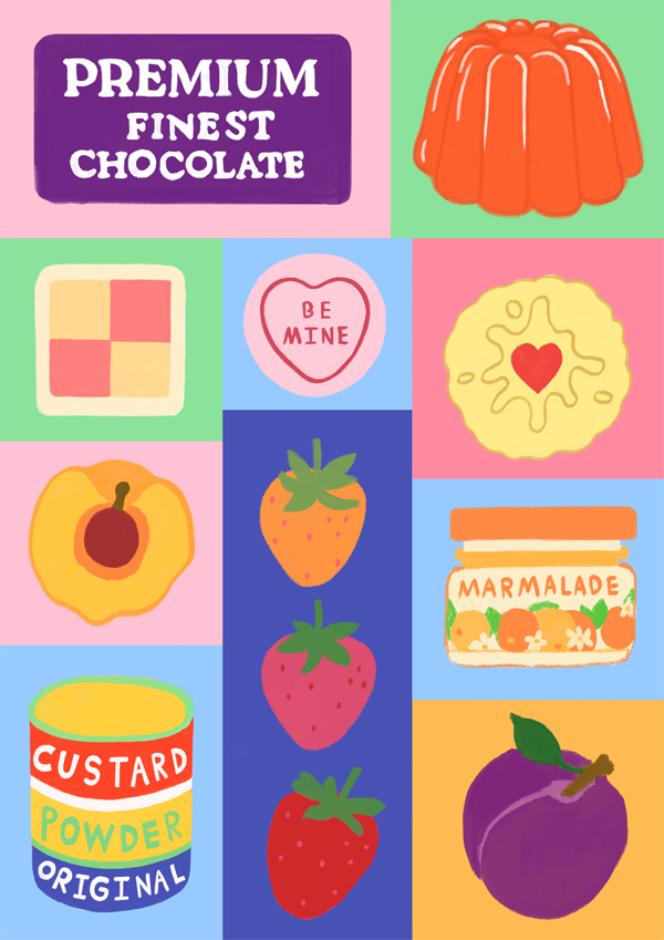 British favourite foods print