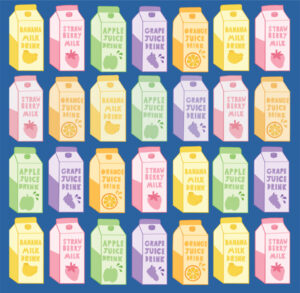 Fruit milk carton pattern