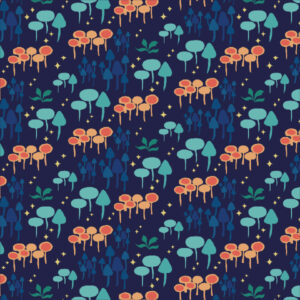 Midnight forest pattern